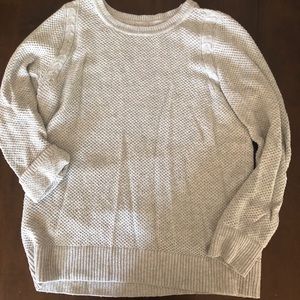 Comfy slouchy fit gray Loft knit sweater
